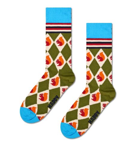 Squirrel Argyle Sock