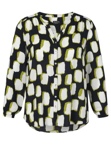 Bluse V-Ausschnitt 1/1 Arm Druck