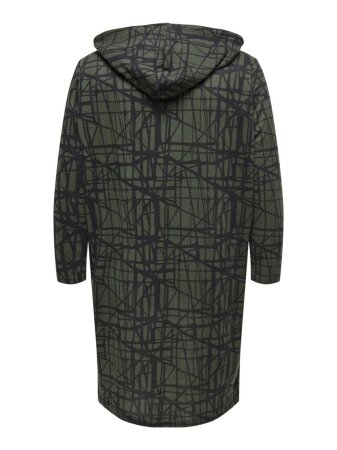 CARALBA AMY L/S HOOD DRESS BLK JRS