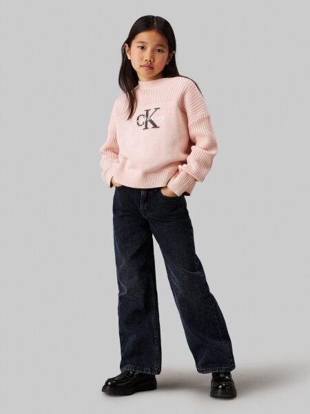 HR WIDE LEG BLUE BLACK RGD DENIM