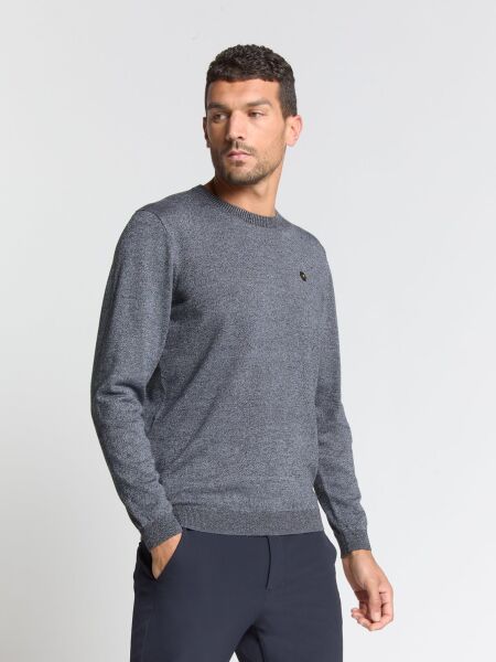 Pullover Crewneck 2 Coloured Melang