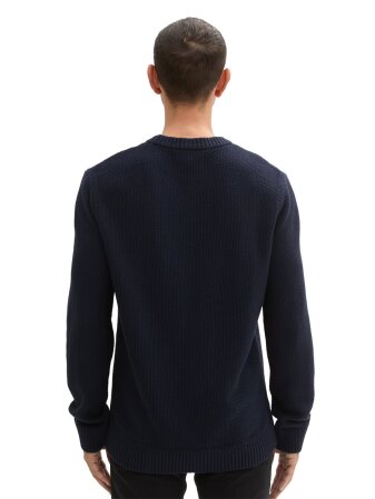 cable crewneck knit