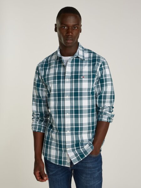TJM REG POPLIN CHECK SHIRT