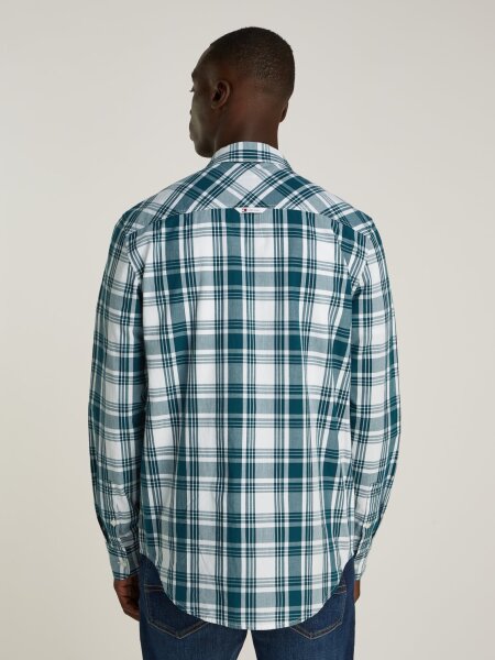 TJM REG POPLIN CHECK SHIRT
