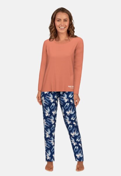 Pyjama, Rundhals, offen