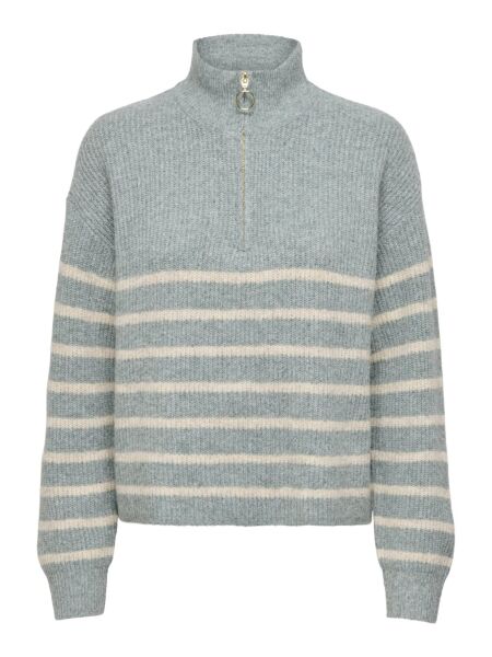 ONLTOKYO L/S ZIP PULLOVER KNT NOOS