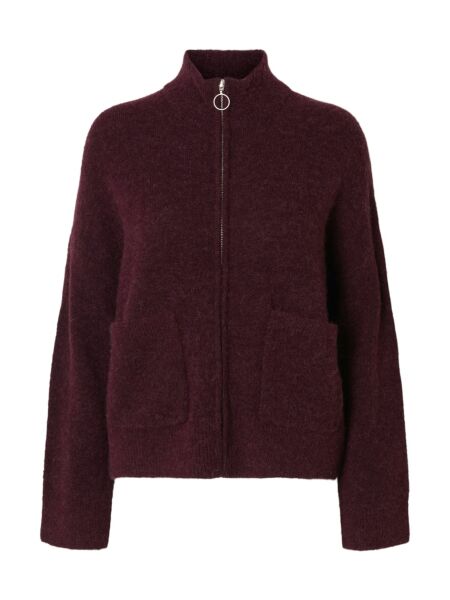 SLFSIA RAS LS KNIT ZIPPER CARDIGAN