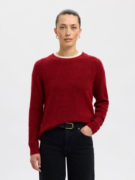 SLFLULU LS KNIT O-NECK NOOS