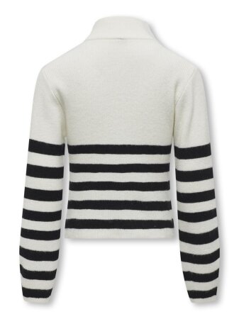 KOGFRANCA HALF ZIP L/S STRIPE KNT N