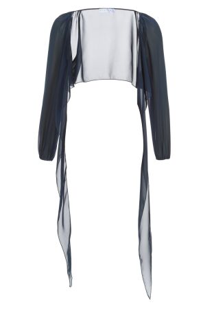 Wickelbolero mit langen &Auml;rmeln