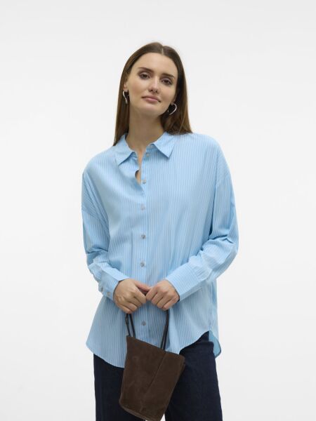 VMNORA LS OVERSIZE SHIRT WVN GA NOO