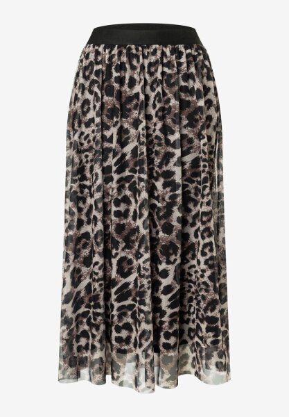 Printed Mesh Skirt