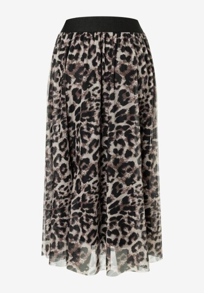 Printed Mesh Skirt