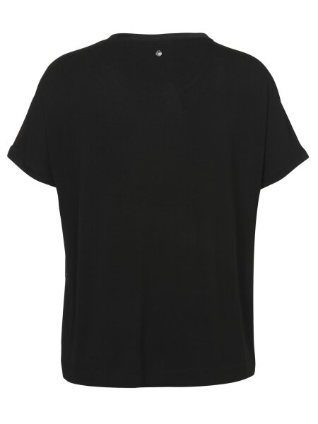 Bluse Rundhals ohne Arm Druck