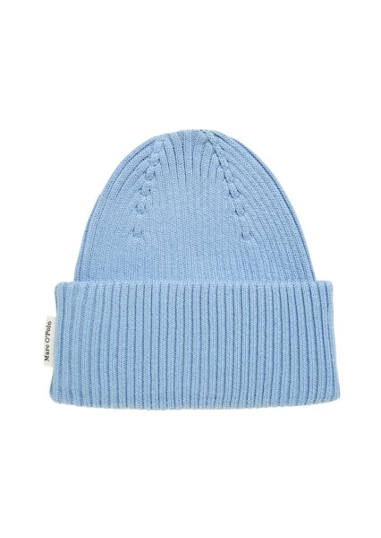 Beanie, knitted, double fold-up, ri