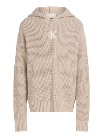 RELAXED HOODIE RIB CK SWEATER