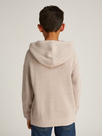 RELAXED HOODIE RIB CK SWEATER