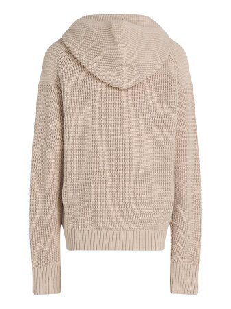 RELAXED HOODIE RIB CK SWEATER
