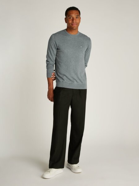 COTTON SILK BLEND CN SWEATER