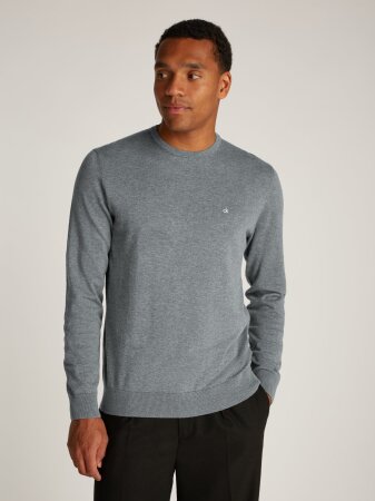 COTTON SILK BLEND CN SWEATER