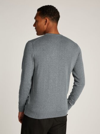 COTTON SILK BLEND CN SWEATER