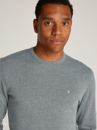 COTTON SILK BLEND CN SWEATER