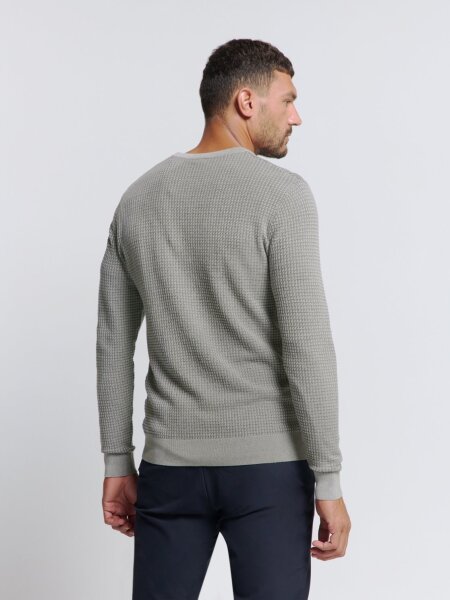 Pullover Crewneck 2 Coloured Waffle