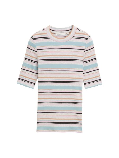 fitted striped T-shirt