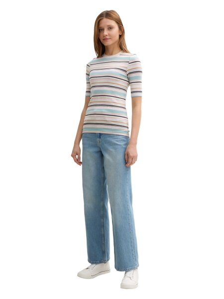fitted striped T-shirt