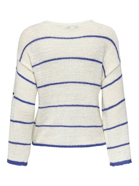ONLGEENA 7/8 STRIPE O-NECK KNT