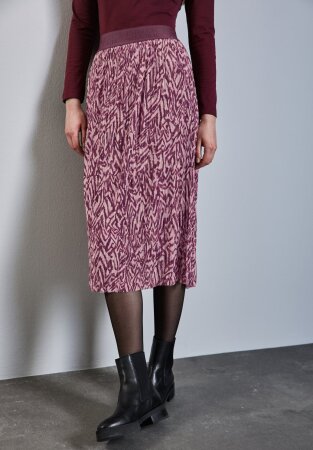 Midi skirt Mesh Pliss&Atilde;&copy;e_AOP