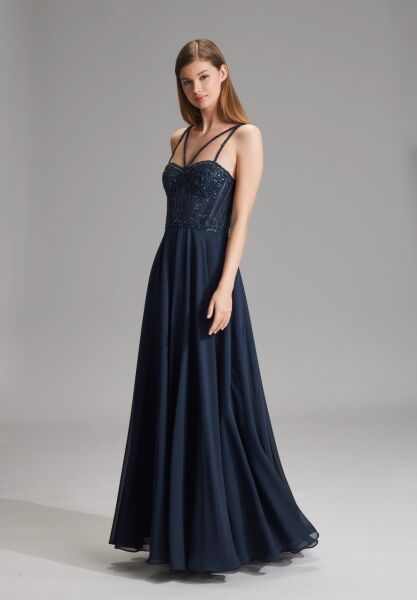 Corsagenkleid im See-Through-Look