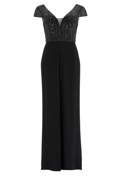 Jumpsuit mit Stickerei und kleinem