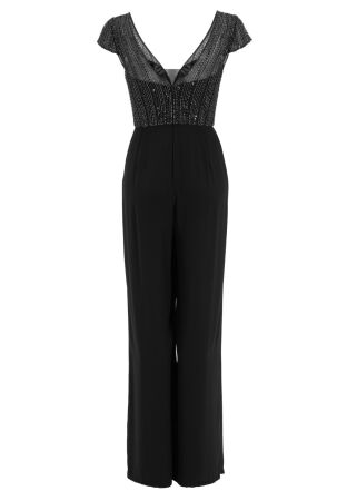 Jumpsuit mit Stickerei und kleinem