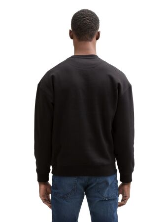 relaxed printed crewneck sweat