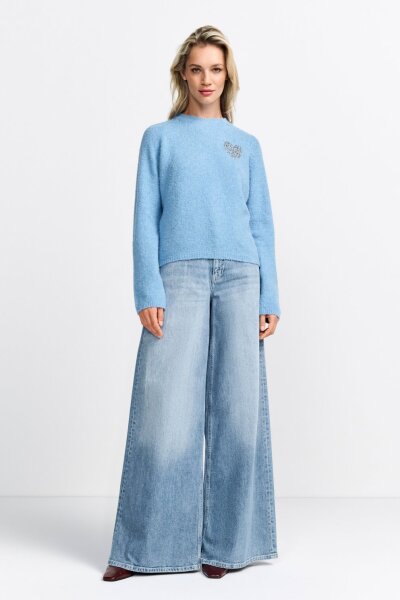 Jacquard Hearts Pullover