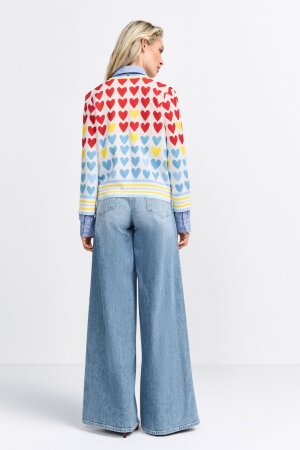Jacquard Hearts Cardigan