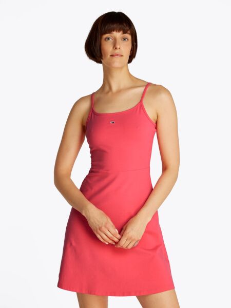 TJW ESSENTIAL STRAP FLARE DRESS