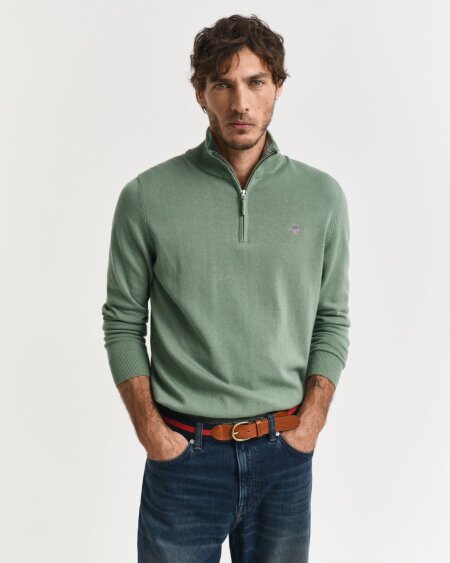CLASSIC COTTON HALF ZIP