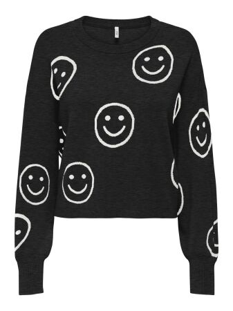 ONLMONTANA LS JQ O-NECK CC KNT
