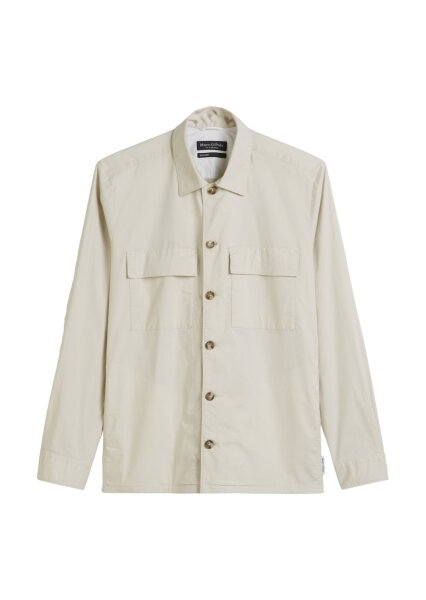 Overshirt with bowling collar, ches
