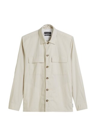 Overshirt with bowling collar, ches
