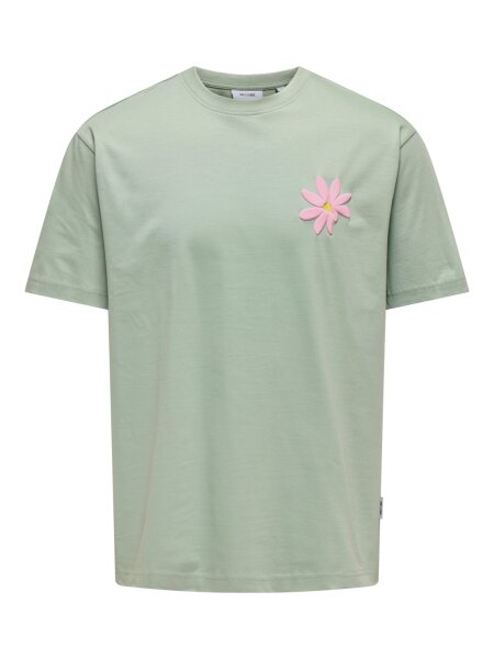 OSJFLORA COL PRINT RLX SS TEE