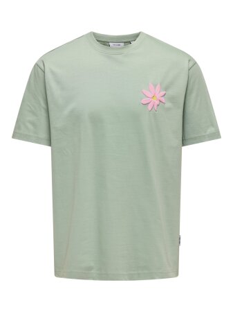 OSJFLORA COL PRINT RLX SS TEE