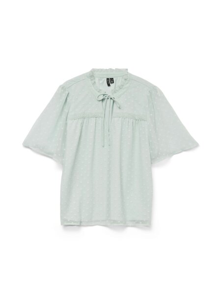 VMLEAH SS LACE TOP WVN GA NOOS