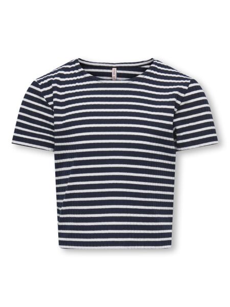 KOGNELLA STRIPED S/S O-NECK TOP JRS