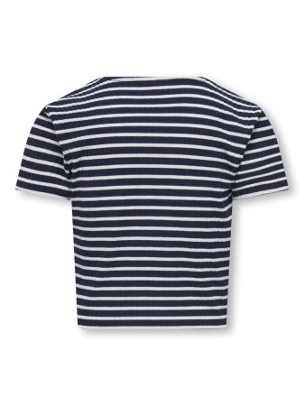 KOGNELLA STRIPED S/S O-NECK TOP JRS