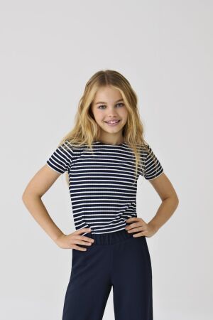 KOGNELLA STRIPED S/S O-NECK TOP JRS