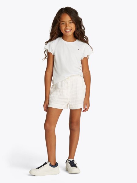 ESSENTIAL RUFFLE SLEEVE TOP SS