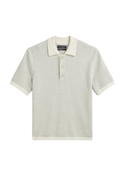 Polo, shortsleeve, structured yarn